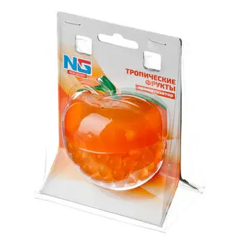 Ароматизатор в автомобиль гелевый, аромат тропические фрукты, "Яблоко" NEW GALAXY