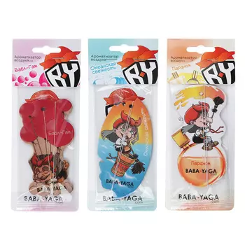 Ароматизатор в машину бумажный, 3 аромата, "BY", 24 шт, NEW GALAXY