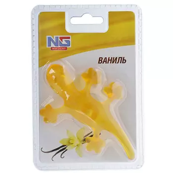 Ароматизатор в машину гелевый на присоске, аромат ваниль, "Ящерица" NEW GALAXY