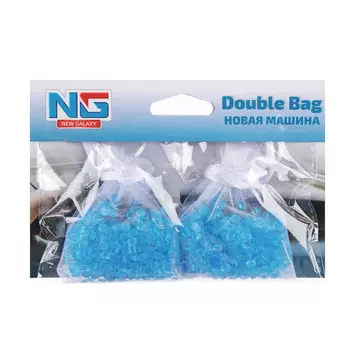 Ароматизатор в машину пакетики, аромат новая машина, "Double Bag" NEW GALAXY