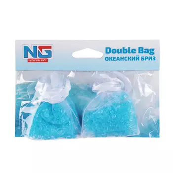 Ароматизатор в машину пакетики, аромат океанский бриз, "Double Bag" NEW GALAXY