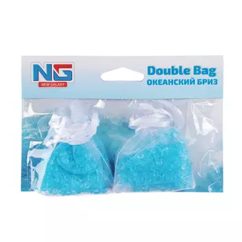 Ароматизатор в машину пакетики, аромат океанский бриз, "Double Bag" NEW GALAXY