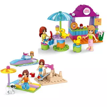 AUSINI Конструктор пластик, 6+, 2 дизайна, Дев-24302,24307