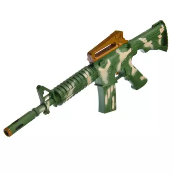 Автомат 42см, 6 мягких патрона, пластик, 18,5х48х3,2см, 2 цвета, 001-B1/C1