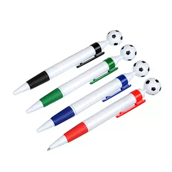 Авторучка шариковая Футбольный мяч, синяя, 5 цветов корпуса