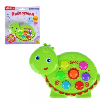 АЗБУКВАРИК Игрушка интерактивная "Животные", 7 кнопок, пластик, 13х15х3см, 3AA, 4 дизайна