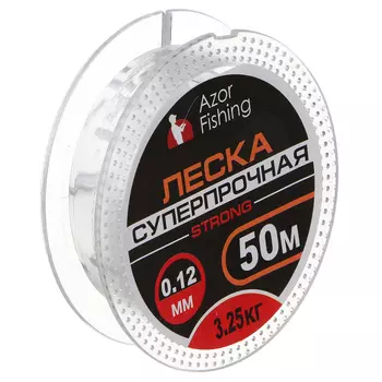 AZOR FISHING Леска 0,12 мм, 50м, 3,75 кг