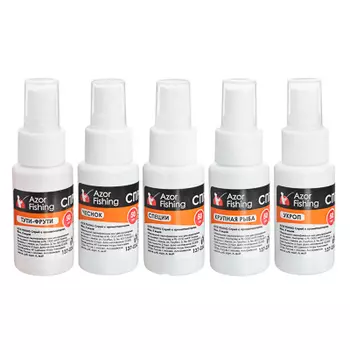 AZOR FISHING Спрей с ароматизатором, 50мл, 5 видов