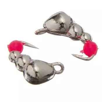 AZOR Мормышки зимние 2 шт, 0,42 гр, "Муравей", вольфрамовый сплав, цвет серебро