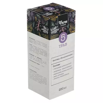 БАД Настойка 5 трав "Успокоительная", 250мл