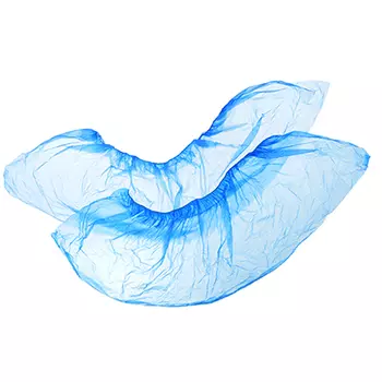 Бахилы одноразовые, полиэтилен, 25 пар, синие