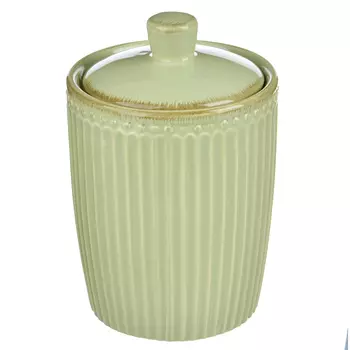 Банка для сыпучих продуктов 600 мл, керамика, MILLIMI "Олива"