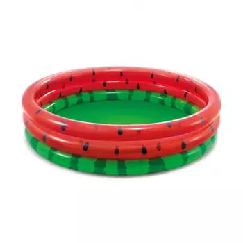 Бассейн надувной, 3 кольца, 168х38 см, возраст от 2 лет, INTEX Арбуз, 58448