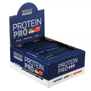 Батончик Effort Protein pro, 50г, 2 вида: шоколад печенье / ваниль печенье