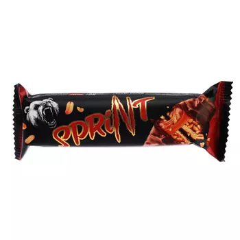 Батончик "Спринт", 50 г с жареным арахисом и мягкой карамелью