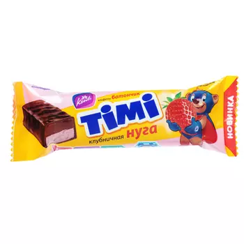 Батончик "Timi" клубничная нуга 40 г.