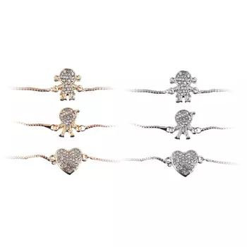 BERIOTTI Браслет, биж.сплав, р-р универс., 3 дизайна, БЖ18-28