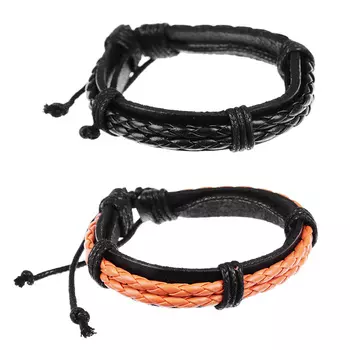 BERIOTTI Браслет мужской, ПУ, полиэстер, 17см, 2 дизайна, #1