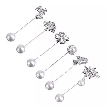 BERIOTTI Брошь, биж.сплав, 7,5-8,2см, 6 дизайнов, БЖ18-10