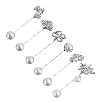 BERIOTTI Брошь, биж.сплав, 7,5-8,2см, 6 дизайнов, БЖ18-10