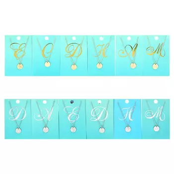 BERIOTTI Цепочка с подвеской "Инициал", биж.сплав, 40см+5см, 5-10 дизайнов