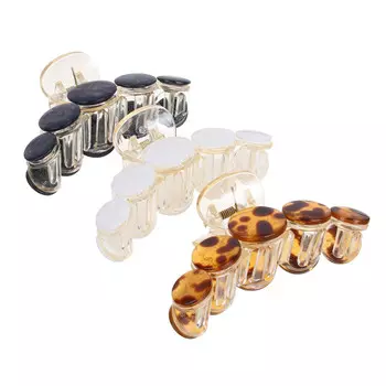 BERIOTTI Краб для волос, пластик, 10см, 3 цвета