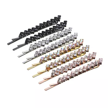 BERIOTTI Невидимка 2шт, биж.сплав, пластик, 6,5см, 2-4 цвета