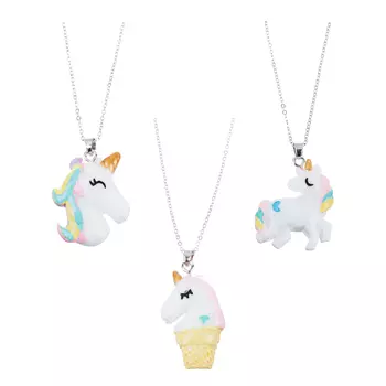 BERIOTTI Подвеска с цепочкой, биж.сплав, пластик, 40-45см, 3 дизайна, 7+, БЖ18-37