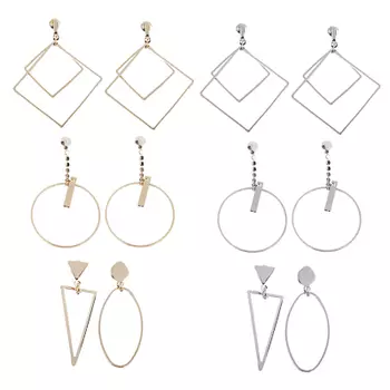 BERIOTTI Серьги, биж.сплав, 5-5,8см, 3 дизайна, 2 цвета, БЖ18-30