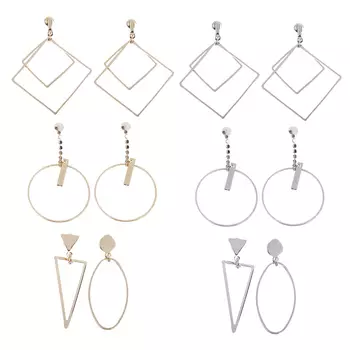 BERIOTTI Серьги, биж.сплав, 5-5,8см, 3 дизайна, 2 цвета, БЖ18-30