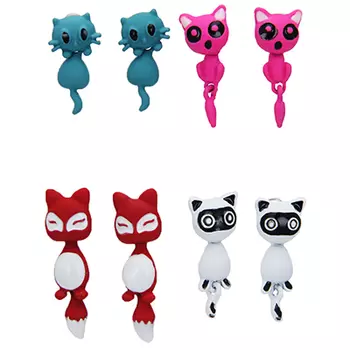 BERIOTTI Серьги-гвоздики, биж.сплав, 3,3-3,6см, 4 дизайна, 7+, БЖ18-44