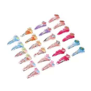 BERIOTTI Заколка для волос 2шт, сплав, ПУ, 5см, 4 дизайна