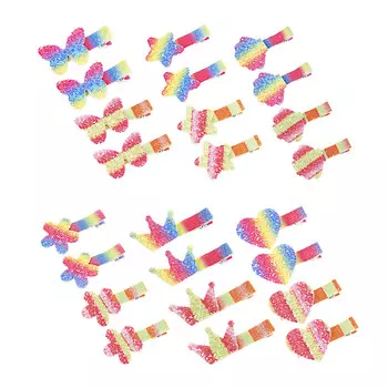 BERIOTTI Зажим для волос 4шт, полиэстер, сплав, 5см, 4-6 дизайнов