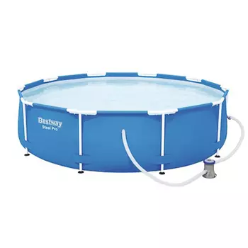 BESTWAY Бассейн каркасный, фильтр-насос, Fe 46%, PVC 47%, 305x76см, 56679