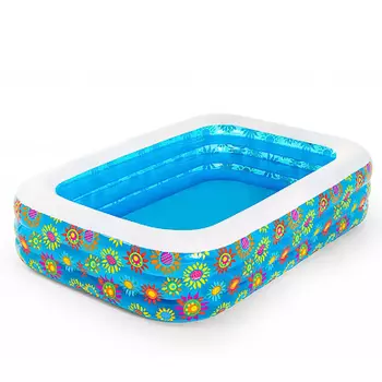 BESTWAY Бассейн надувной семейный, 229х152х56см, 702л, "Подводный мир", 54120