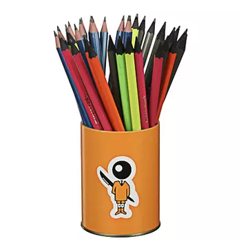 BIC Карандаш чернографитный "Эволюшн Флюо", пластик, цв. корпус, прокрас под черное дерево, 989618