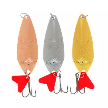 Блесна колеблющаяся AZOR FISHING цвет золото, 18 гр.