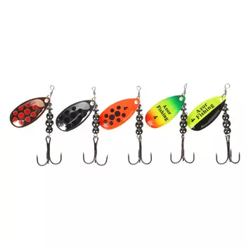 Блесна вертушка AZOR FISHING Номер 4, 3 цвета, 8 гр.