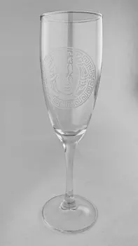 Бокал для шампанского, стекло, 170 мл, Рыжий НГ