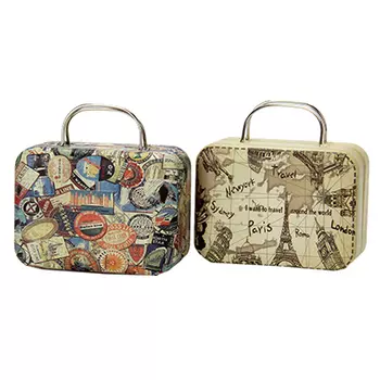 Бокс для мелочей, металл, 5,5х7,5х3,5см, 2 дизайна, "Винтаж"