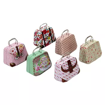 Бокс для мелочей, металл, 7х5,5х3см, 6 дизайнов, "Винтаж"