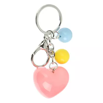 Брелок акриловый, звездочки и сердечки, 11,5см