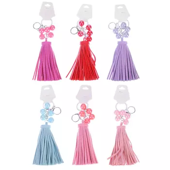 Брелок-подвеска, шарики с кисточками,16,5см