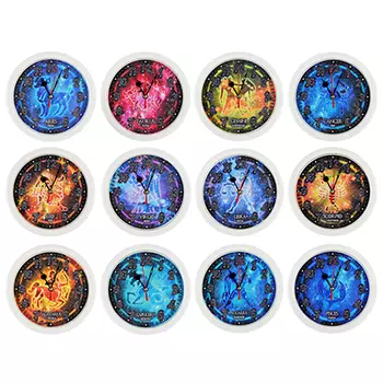 Будильник кварцевый, d15см, пластик, 15,3х15,3х4 см,"Знаки Зодиака", 12 дизайнов