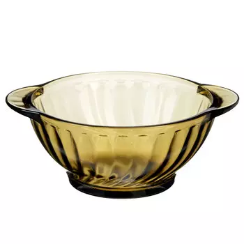 Бульонница с ушками 510 мл, дымчатое стекло, "Элика"