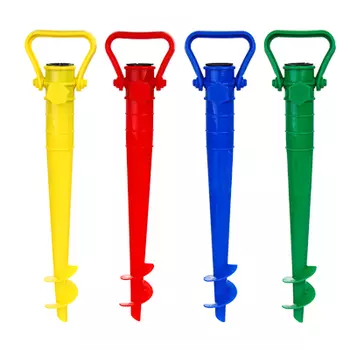 Бур для зонта Яркое лето пластик, h38х10х5см, 4 цвета