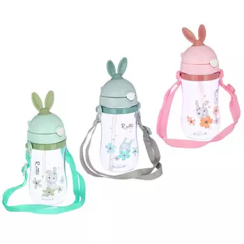 Бутылочка детская, 420 мл, пластик, 3 дизайна