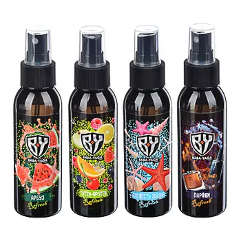 BY Ароматизатор спрей Refresh 100мл, тутти фрутти, арбуз, пафюм, свежесть океана