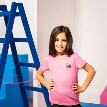 BY Basic Футболка детская, хлопок, цвет розовый, размер 122