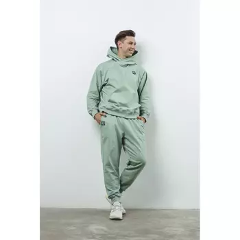 BY Брюки мужские, хлопок / полиэстер, размер M, цвет оливковый